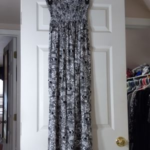 Skull maxi dress